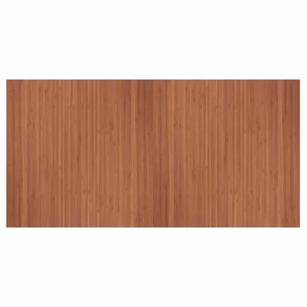 Berkfield Home Rectangular Bamboo Rug in Brown, W: 100 cm, D: 200 cm – 2