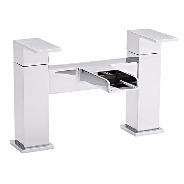 Kartell Phase Two Handle Chrome Brass Countertop Bathtub Tap
