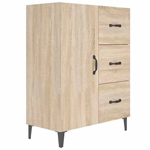 vidaXL Sonoma Oak Sideboard in Brown, W/D/H: 69.5 x 34 x 90 cm