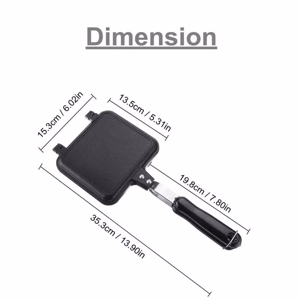Havendro Non Stick Sandwich Toastie Maker and Camping Frying Pan, Black – 2