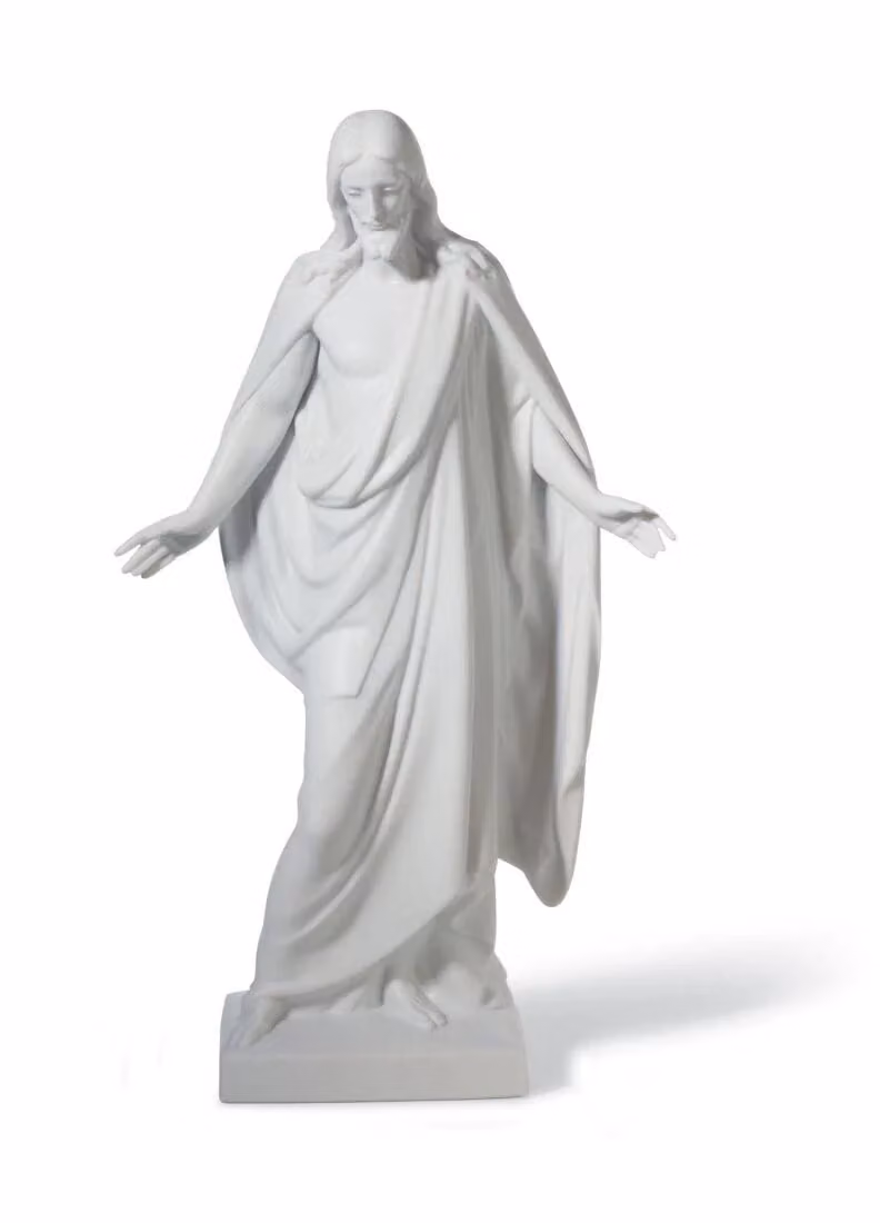 Lladró Little Christ Porcelain Religious Sculpture in White
