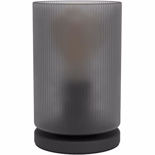 Loops Modern Glass Table Lamp in Black or White for Your Living Room, Bedroom or Home Office