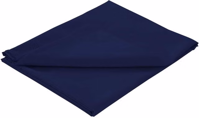 Amazon Basics Plain Navy Blue Flat Sheet, 180 x 200 cm