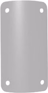 ARP Silver Cast Aluminium Round Downpipe Access Plate 63mm
