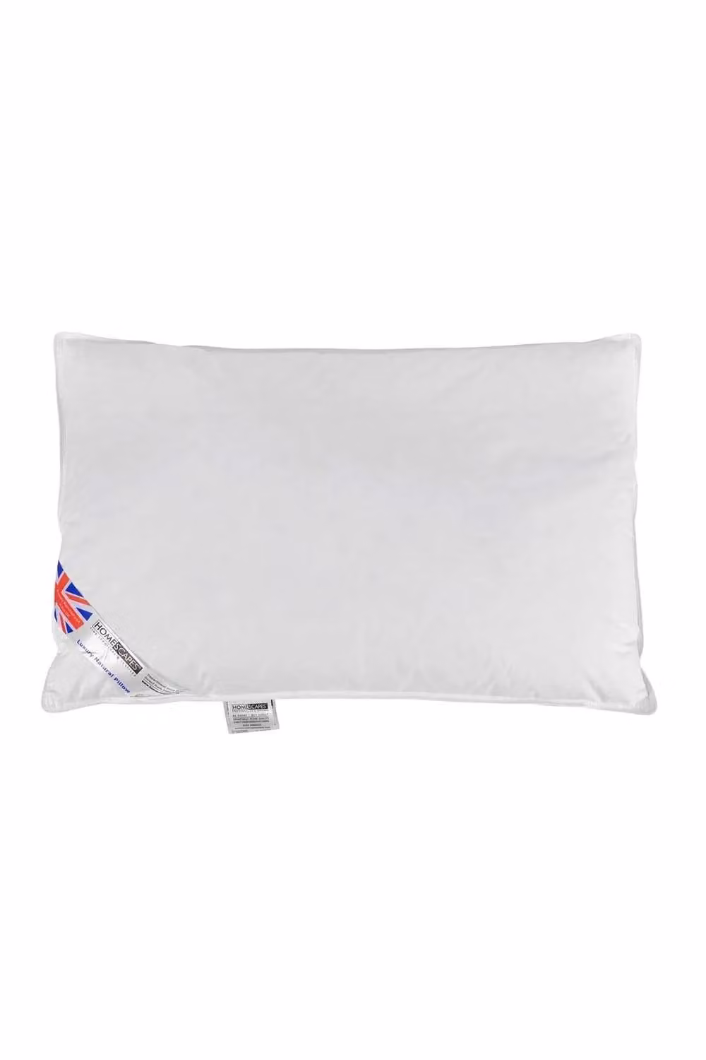 Homescapes White Duck Down and Feather Pillow, Soft Support, Allergy Friendly and Machine Washable – 2