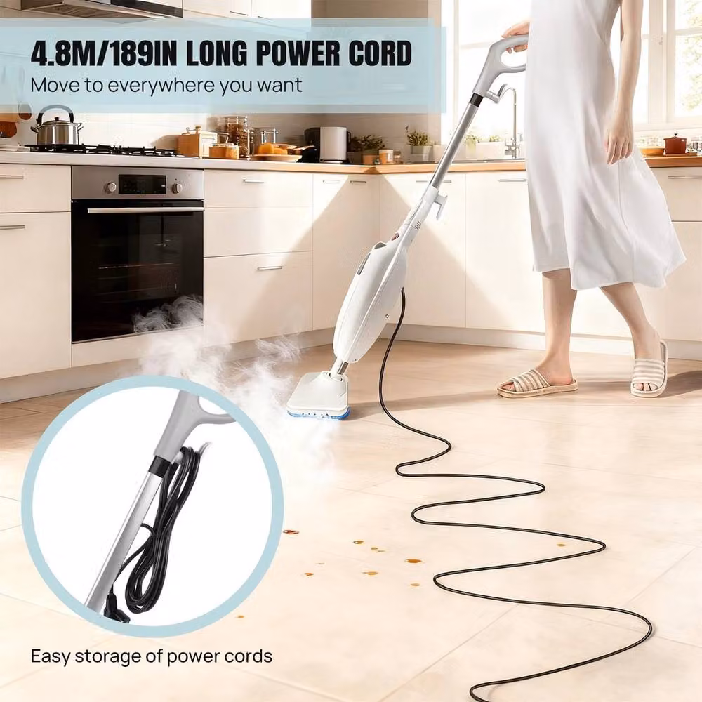 Kelvenix White Steam Mop Floor Cleaner – 2
