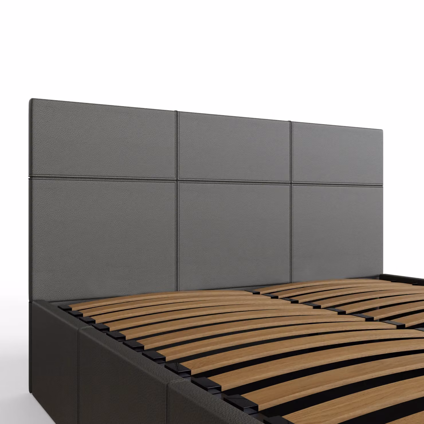 GFW King Size Side Lift Ottoman Storage Bed in Dark Grey – 4