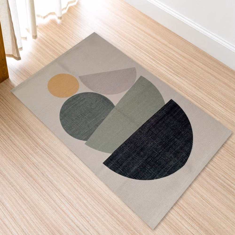 New Edge Blinds Tokyo Printed Rug, Multicolour, W: 90 cm, D: 60 cm – 2