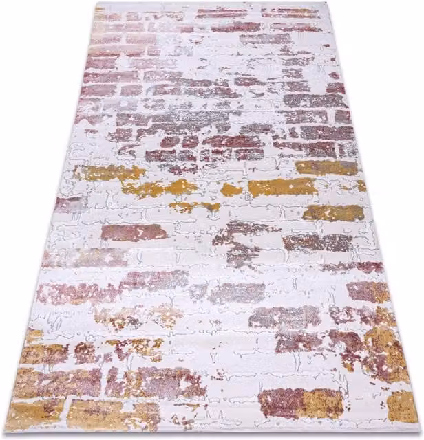 RugsX Abstract Pink and Multicolour Rectangular Rug, W: 80 cm, L: 150 cm
