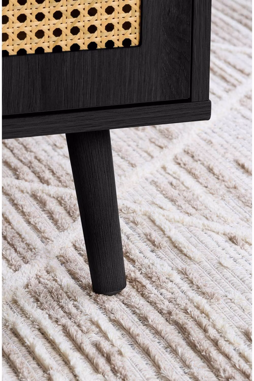 Birlea Croxley Black Rattan Coffee Table – 4