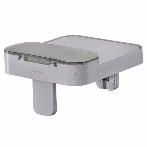 Bestway Lay-Z-Spa 4-in-1 Hot Tub Accessory Side Tray and Cup Holder with Shelf, Grey, W/D/H: 30 x 18 x 18 cm – 1