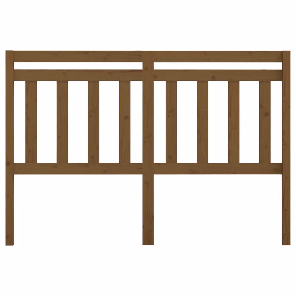 Berkfield Home Rustic Solid Wood Pine Bed Headboard in Honey Brown, W: 146 cm, D: 4 cm, H: 100 cm – 3