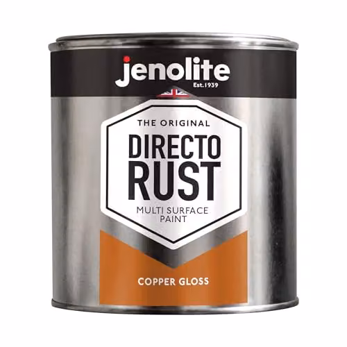 JENOLITE Direct to Rust Copper Paint Gloss Finish, 1 Litre