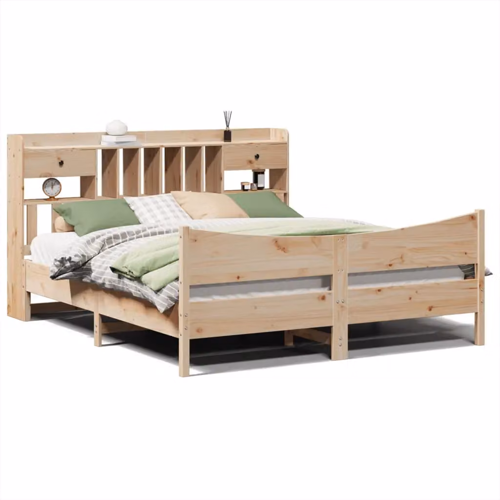 Berkfield Home Super King Solid Wood Pine Bed Frame with Drawers, Brown, W: 180 cm, D: 200 cm – 2