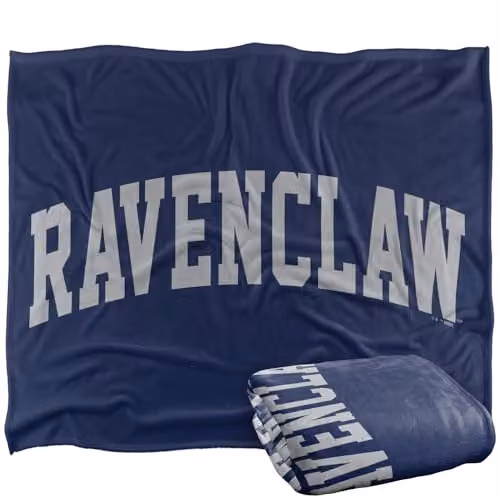 Warner Bros. Harry Potter Ravenclaw Arched Silky Touch Super Soft Fleece Throw Blanket, Multicolour, W: 127.0 cm, H: 152.4 cm