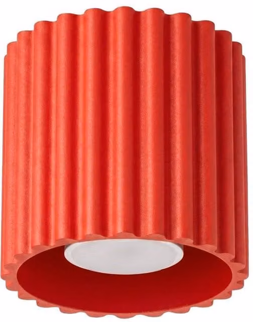 Sollux Lighting minimalist cube ceiling lamp in red, W/D/H: 10 x 10 x 10 cm – 1
