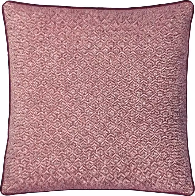 Paoletti Blenheim Geometric Square Cushion in Purple and Pink, W/D/H: 45 x 45 x 45 cm