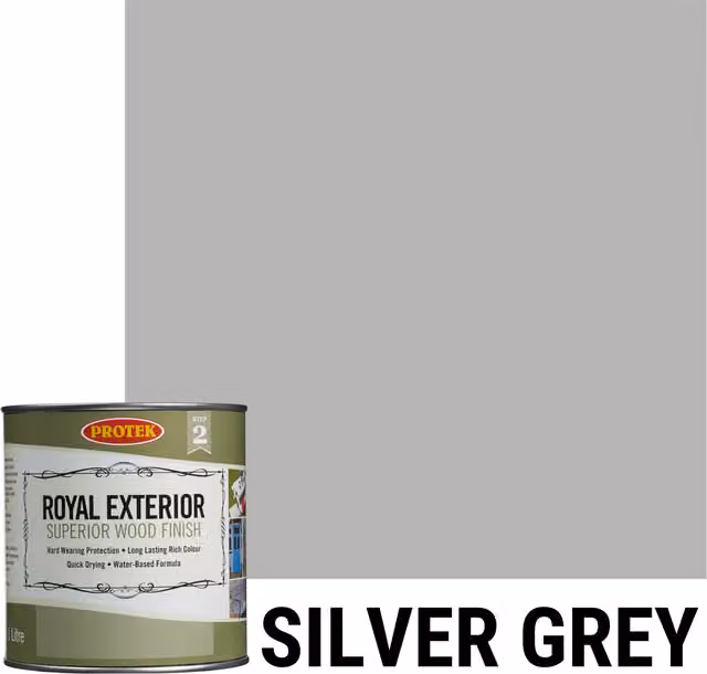 BillyOh Protek Royal Exterior Superior Wood Finish, Silver Grey, 1 l
