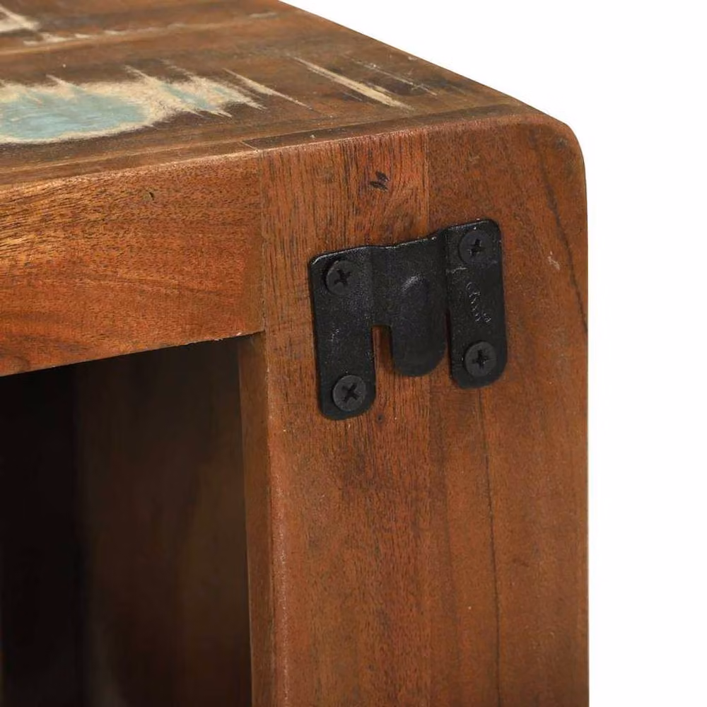 Berkfield Home Media Storage Cabinet in Brown Solid Reclaimed Wood – 3