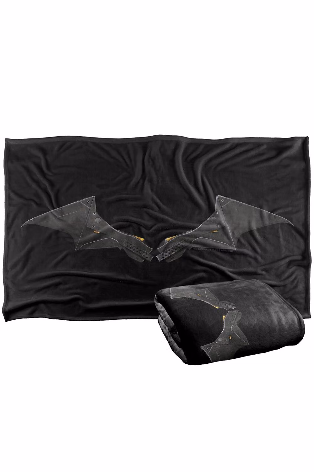 Warner Bros. The Batman 2022 Logo Black Slate Silky Touch Super Soft Fleece Throw Blanket, W: 152.4 cm x D: 127.0 cm – 5