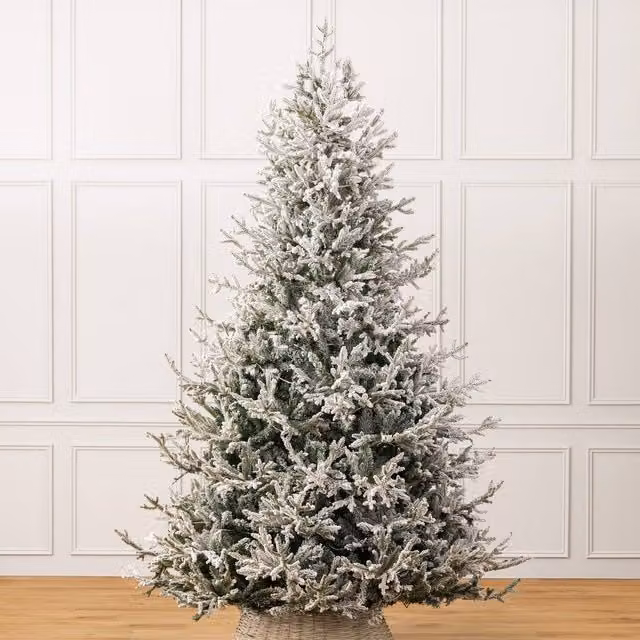 Christow Verbier Fir Luxury Snow Flocked Artificial Christmas Tree in Green – 1