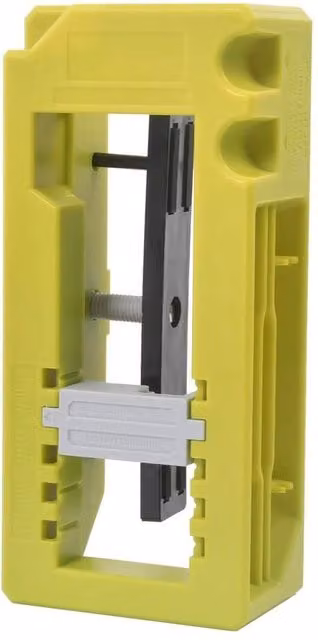 PAWNORA Door Hinge Routing Jig in Yellow – 1