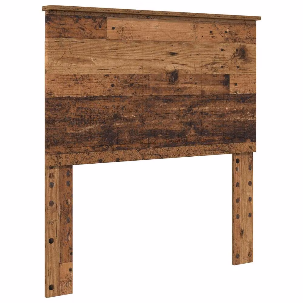 Berkfield Home Modern Bed Frame with Headboard in Brown Solid Pine Wood, W/D/H: 90 x 190 cm – 4
