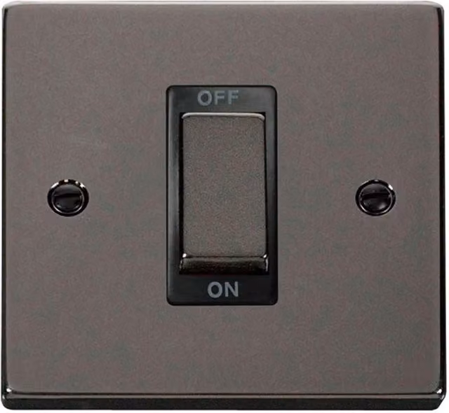 SE Home Black 1 Gang Ingot Switch