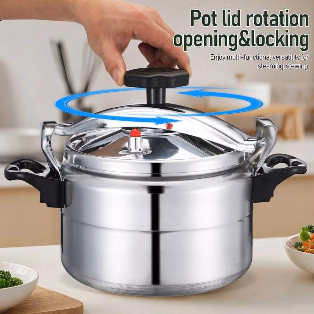 PAWNORA 11 l Uncoated Aluminium Pressure Cooker in Silver – 2