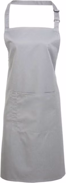 Premier Colours Collection Pocket Bib Apron in Grey – 1