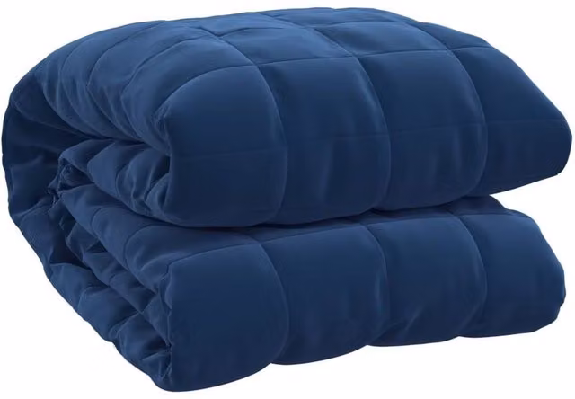 Berkfield Home Weighted Blanket in Blue, 235 x 290 cm, 13 kg