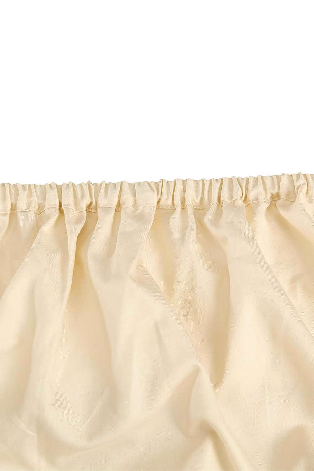 Hotel Pure Luxury 5 Star Single Fitted Sheet in Beige, W/D/H: 90 x 200 cm – 3