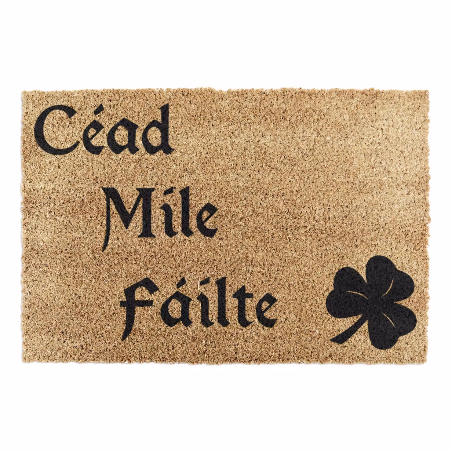 Artsy Mats Cead Mile Failte Doormat, Black and Brown, W/D/H: 60 x 40 cm – 4