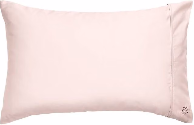 Ted Baker 250 Thread Count Mako Satin Plain Dye Cotton Standard Pillowcase in Pink