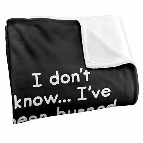 Bcreative David Olenick Smart Cookie Silky Touch Super Soft Fleece Throw Blanket in White, W/D/H: 152 x 127 cm – 2