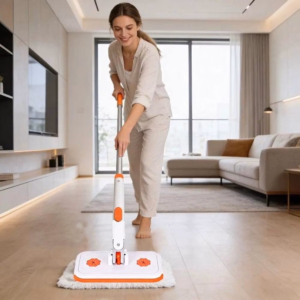 PAWNORA Automatic Cloth Changing Mop in White, Height: 115 cm – 4