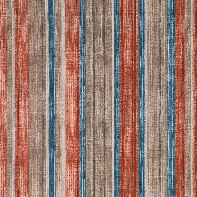 iLiv Maharani Fabric Pimento Multicolour Red and Brown
