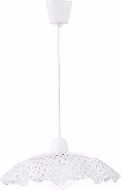 Netlighting CASHMERE White Wire Frame Pendant Ceiling Light, W: 42 cm, D: 30 cm