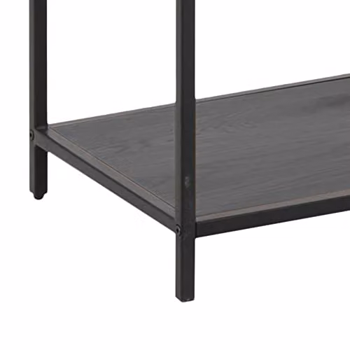 Emob Dover 4-Shelf Metal Shelving Unit, Black, W: 114 cm, D: 35 cm, H: 185 cm – 3