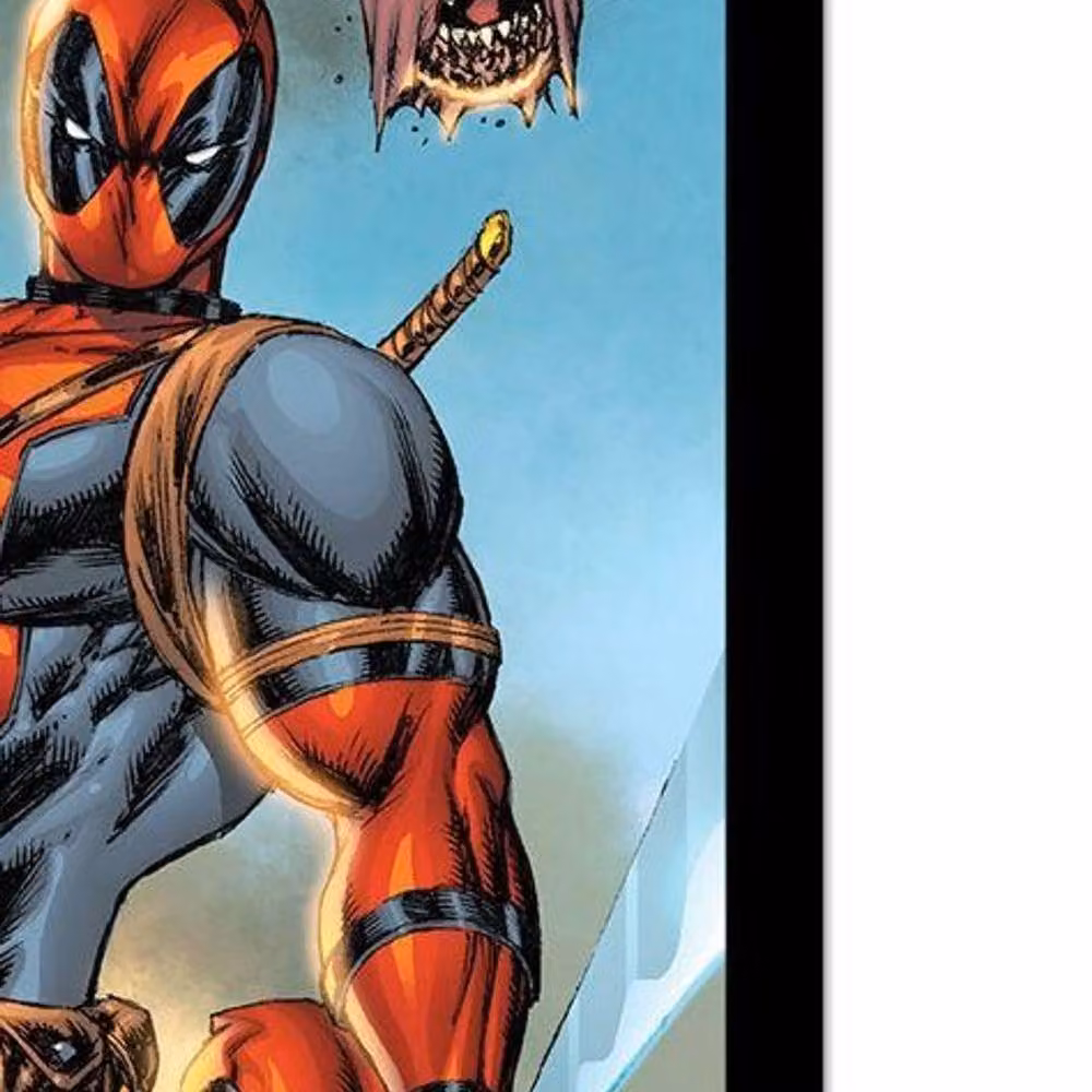 Deadpool Family Action Graphic Framed Paper Poster in Red and Multicolour – 2
