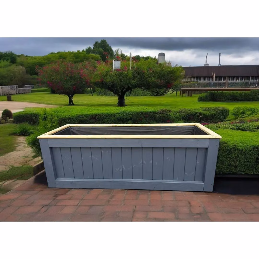 Buttercup Farm Kent Garden Planter in Blue, Black, Gold or Grey, W: 50 cm, D: 90 cm, H: 50 cm – 3