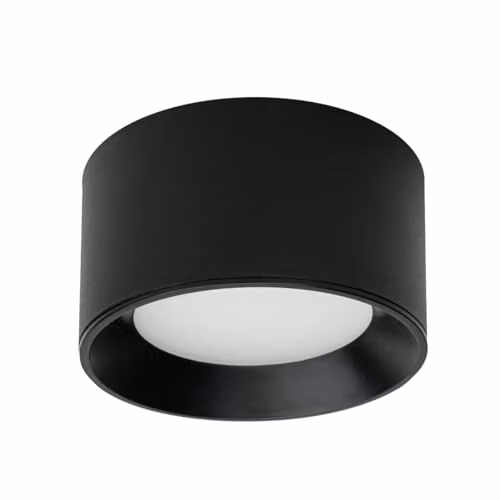 Netlighting Sirius Modern Cylindrical LED Ceiling Light in Black with CCT 3000K + 4000K