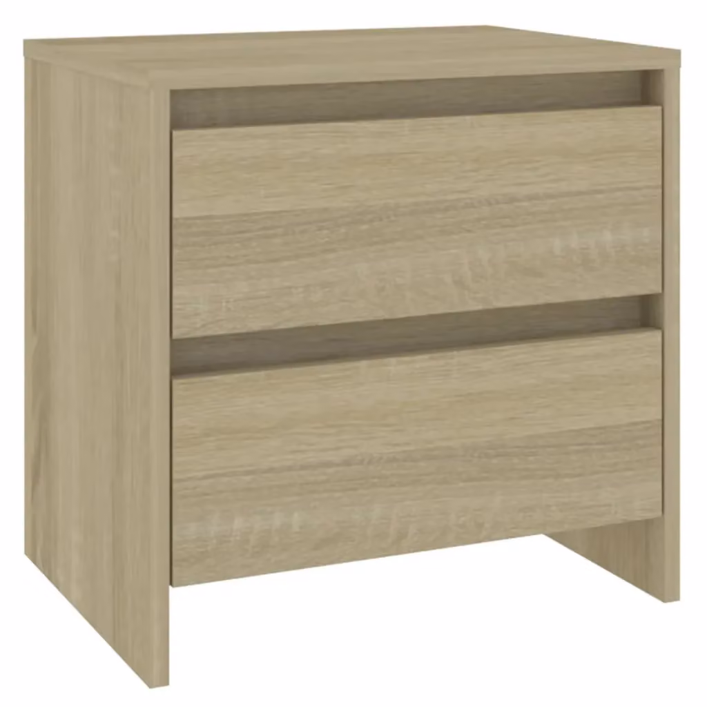 Berkfield Home Sonoma Oak Bedside Cabinet in Brown, W/D/H: 45 x 34.5 x 44.5 cm – 2