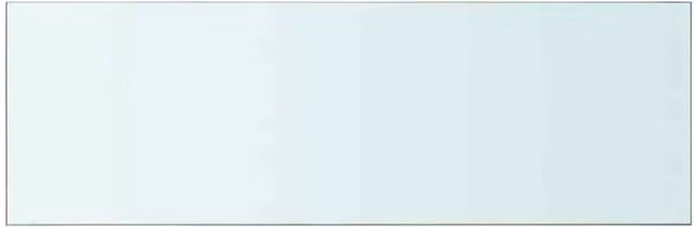 Berkfield Home Transparent Glass Wall-Mounted Shelf Panel, W: 90 cm, D: 30 cm, H: 30 cm