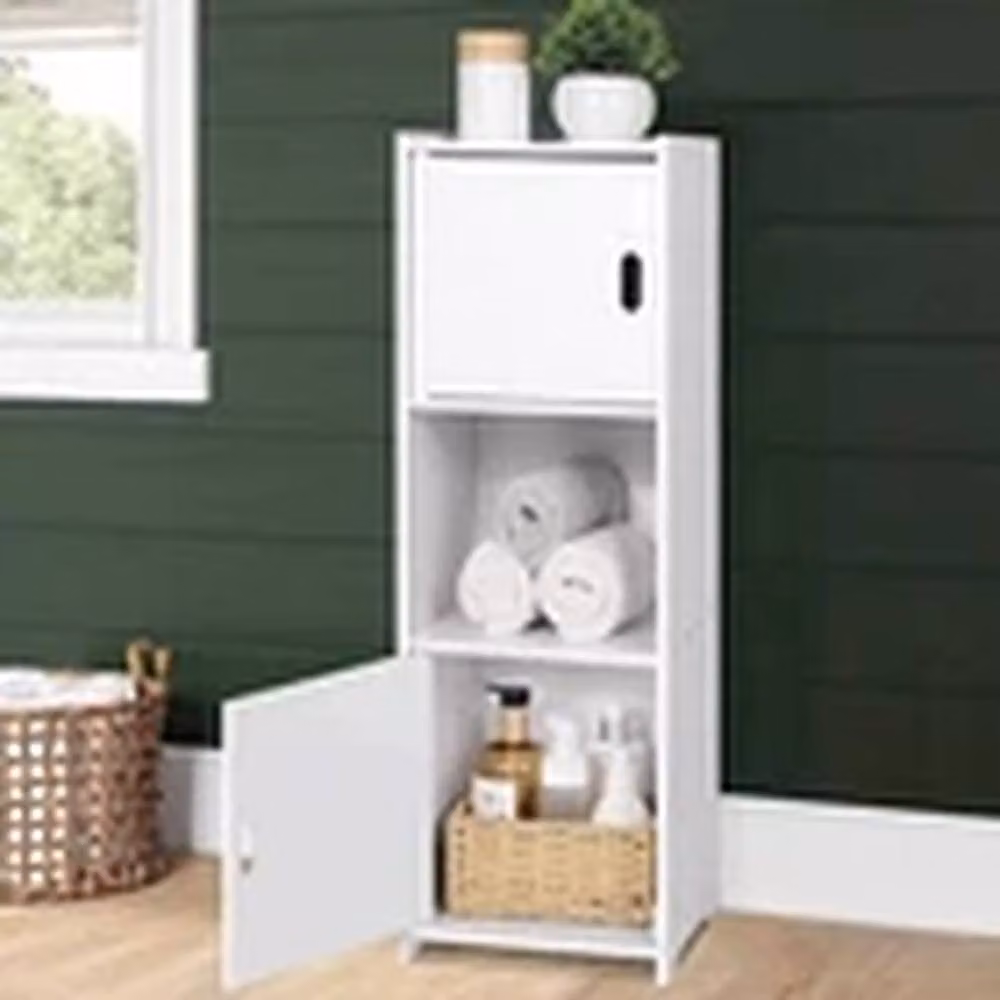 EONLION Waterproof Tall Freestanding Bathroom Storage Cabinet in White – 2