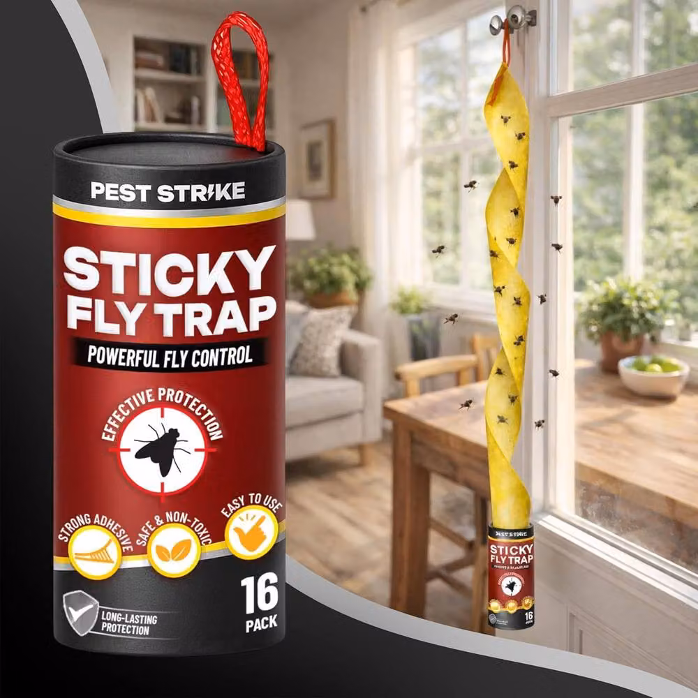 Volila 16 Pack Yellow Fly Catcher Sticky Rolls – 8