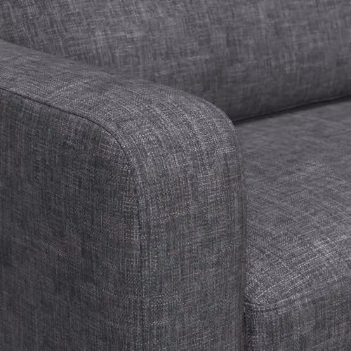 Furnishings For Less UK York Reversible 3 Seater L-Shaped Corner Sofa in Grey Fabric – 5
