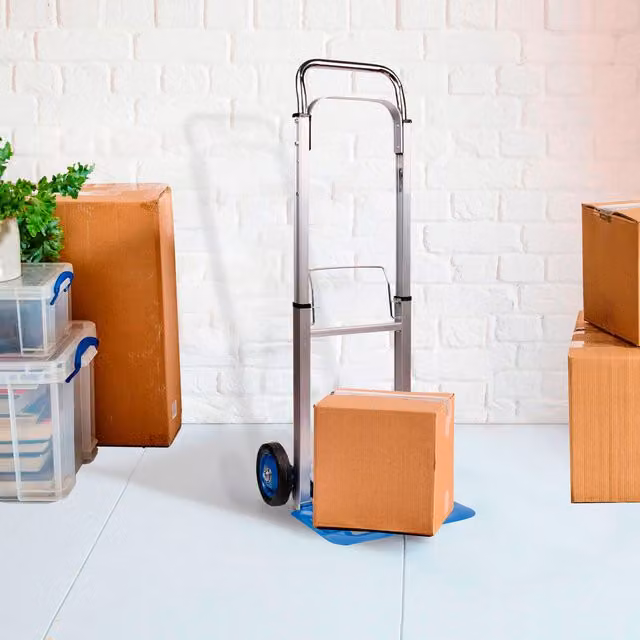 Neo Folding Sack Trolley with Extendable Handle, 100kg Capacity, Blue