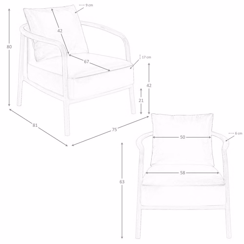 Angel Cerda Black Leather Tub Armchair with Walnut Wood Legs – 6