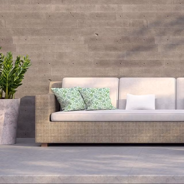 Benjamin Tate Design LTD Leaf Mesh Outdoor Square Cushion, Green, W: 60 cm x D: 60 cm